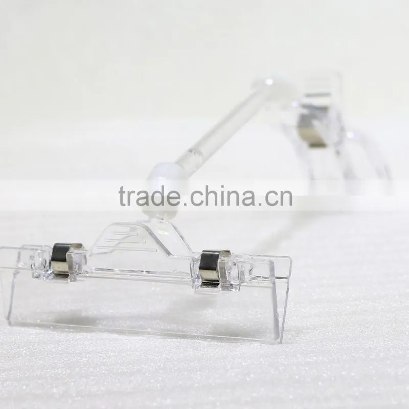Durable transparent POP sign holder for display