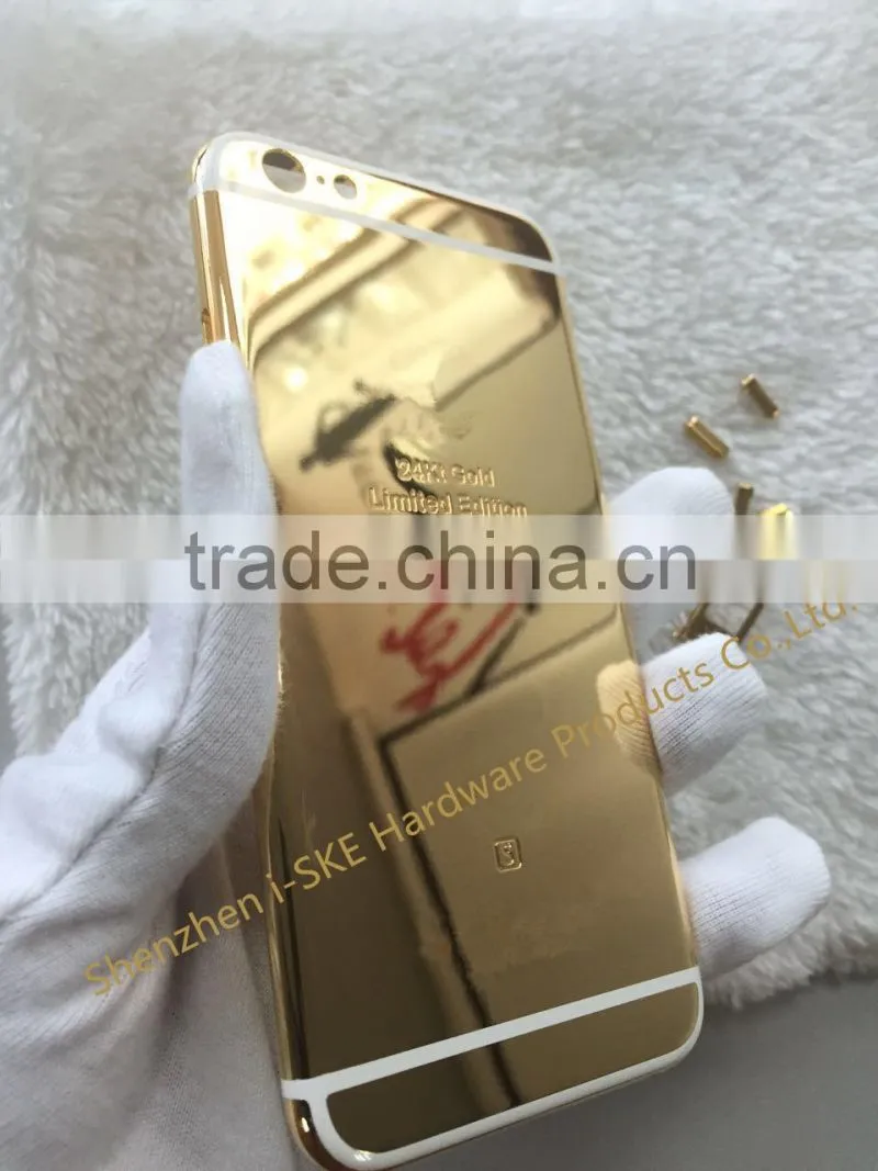 24kt gold housing replacement For iPhone 6s back housing cover