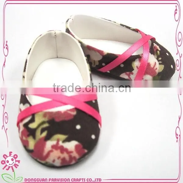 Cute doll accessories shoes wholesale Custom doll shoes for 18 inch dolls