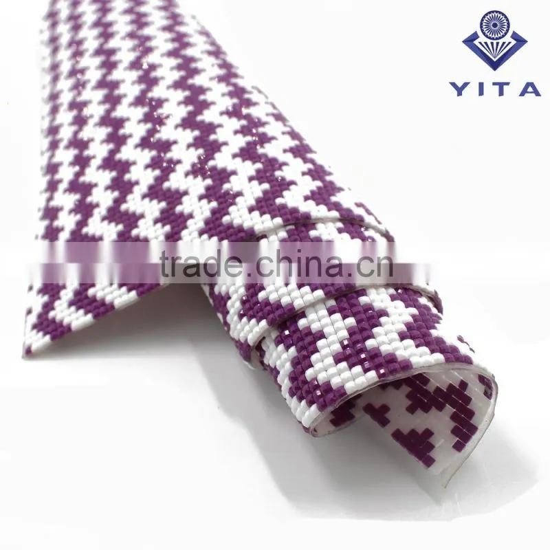 glue back crystal hot fix rhinestone mesh sheet trimming for shoe and cloth