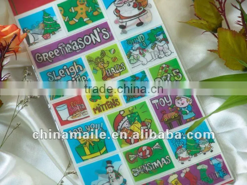 popular kid's lenticular stickers