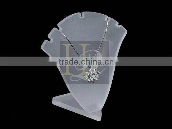 Frosted Acrylic Necklace Jewelry Display stand