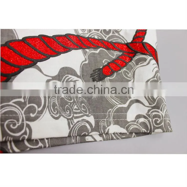 water silkscreen printing polo t shirt custom made fish clothing