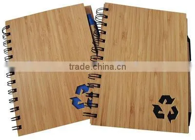 Eco-friendly wooden notebook