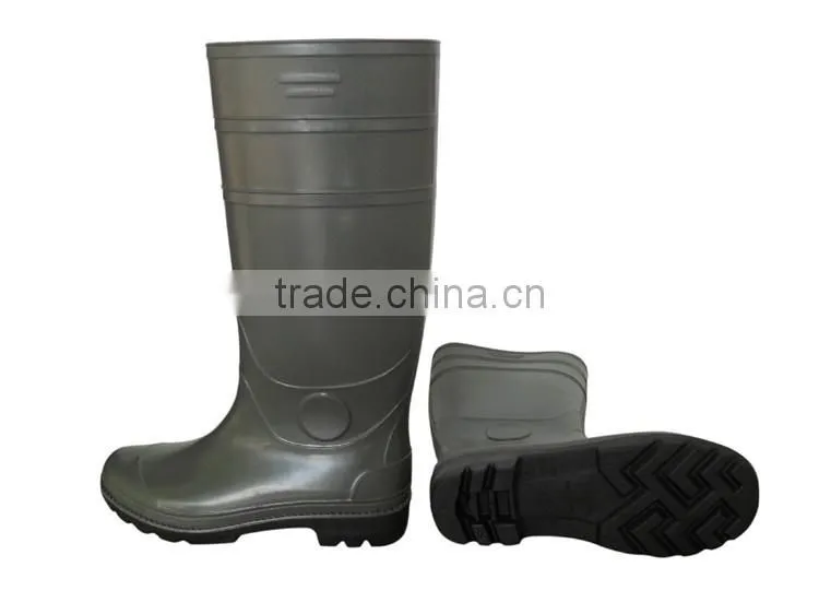 yellow pvc rain shoes without steel toe,wellington boots,rain shoes