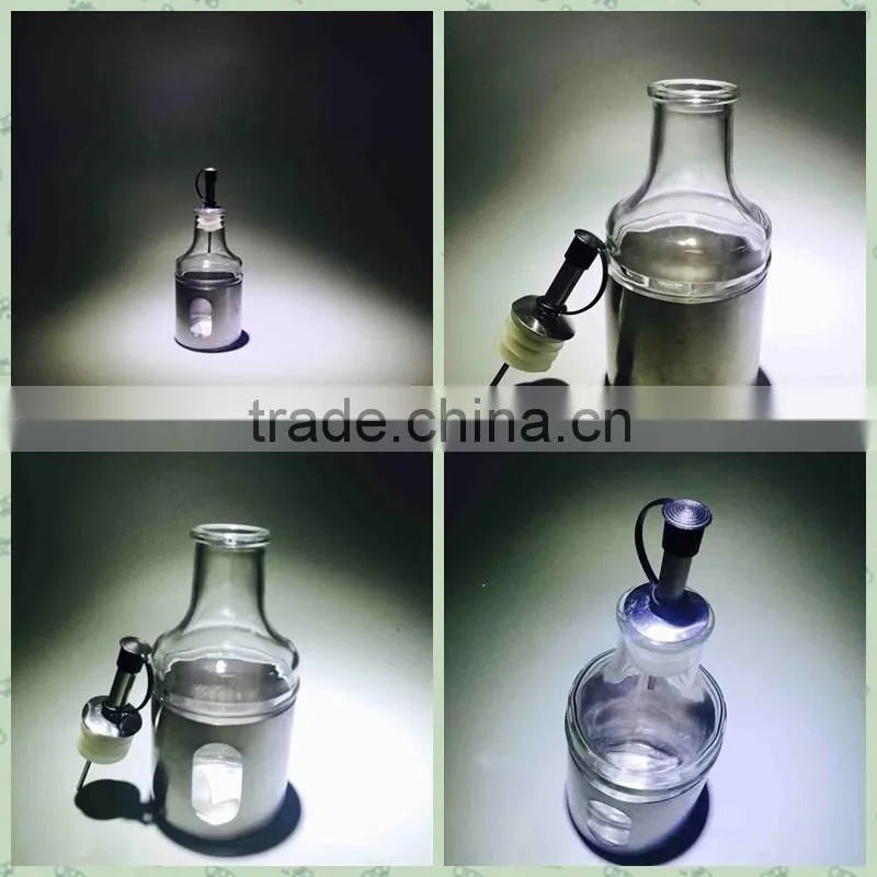 225ml cooking glass oil bottle with screw cap sauce glass bottle