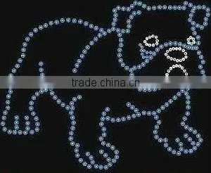 kids hotfix motif design rhinestone transfer for clothing decoration