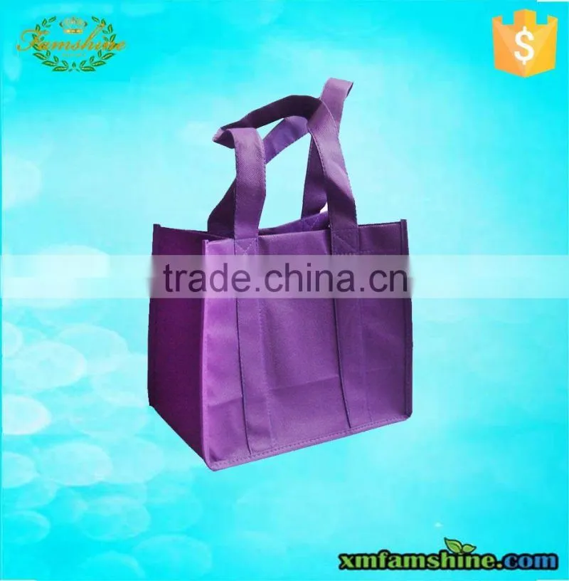 wholesale bottle wine tote bag/polyester wine bag