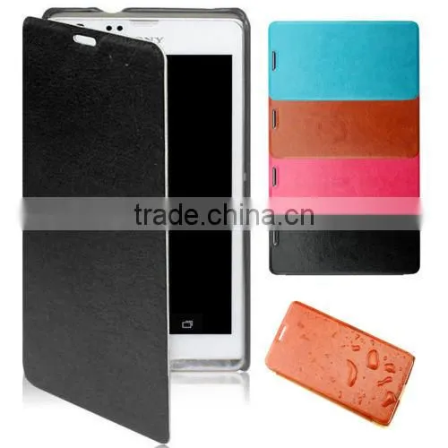 ultra-thin dlim leather phone cases cover for xperia SP M35h M35c C5303