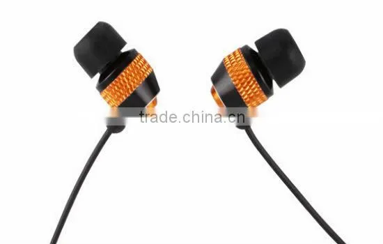 Novelty metal earphones and headphone without mic for mp3