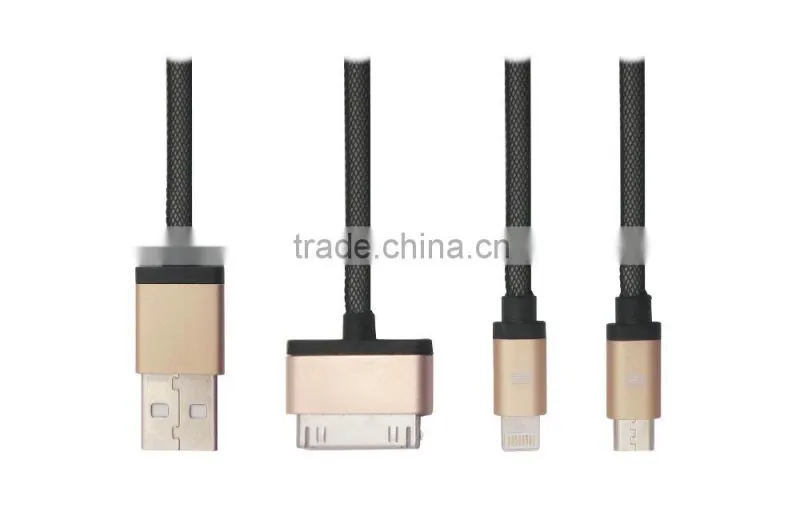 All in one date/charge cable for Sam sung,micro USB,Iphone6 data cable