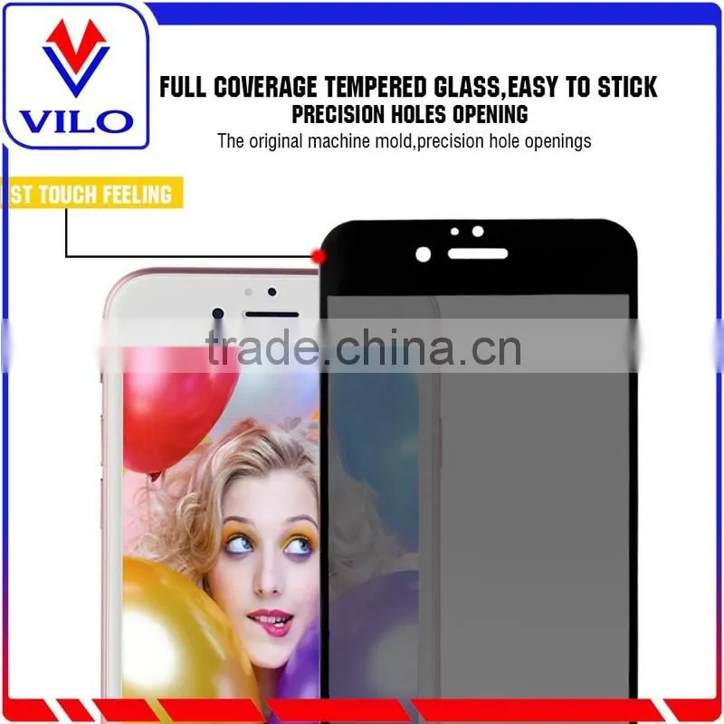Silk Printing Anti-Spy Temepred Glass Screen Protector For iPhone 6/ 6S