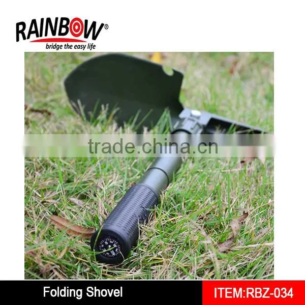 Carbon Steel Folding Camping Shovel with Aluminum Handle