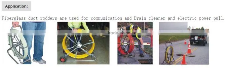 Fiberglass duct rodder, duct rodder manufacturer