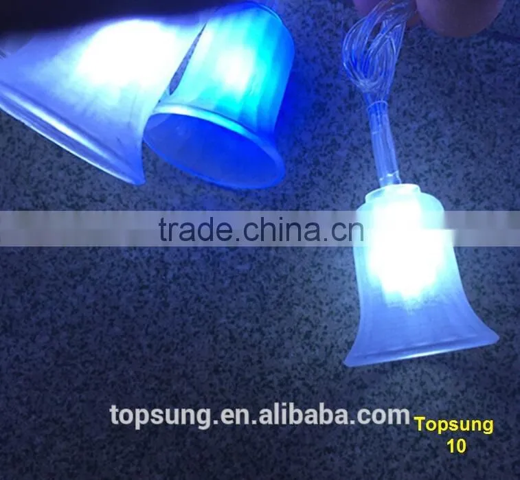 Strong PVC 68 leds white outdoor string lighting for outdoor