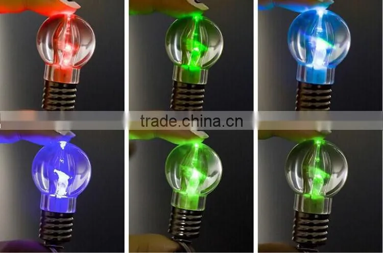 Top selling mini light bulb shape wholesale custom light up led flashing keychain