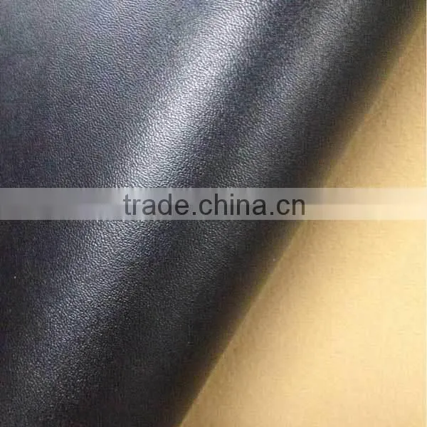 raw material for shoe making high quality boots synthetic leather with flocking leather backing