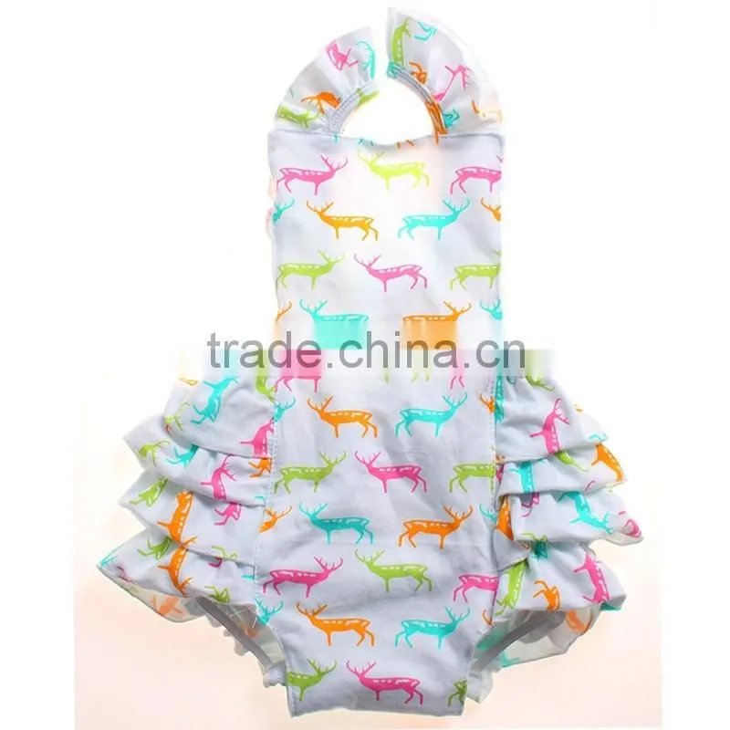 Different fashionable baby wholesale party frock design ruffle dress pattern elegant new born rompers 2016