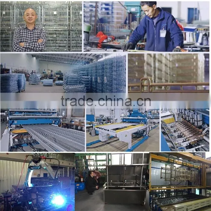 Customized supermarket Safe basket Metal rolling cage