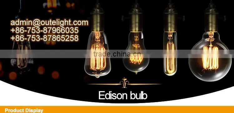 Wide application for decorations vintage edison light bulbs a19 40w e27/b22