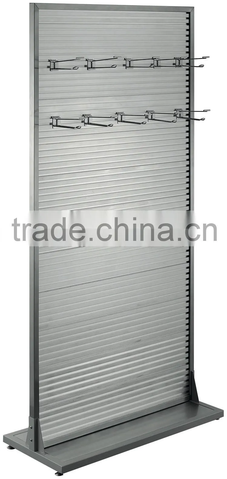 Light Duty Anodised Aluminum Slatwall Cheap Slatwall Display Rack