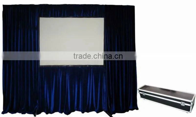 Format 4:3 150 inch Fast fold projection screen/portable projector screen/big size rear projection screen