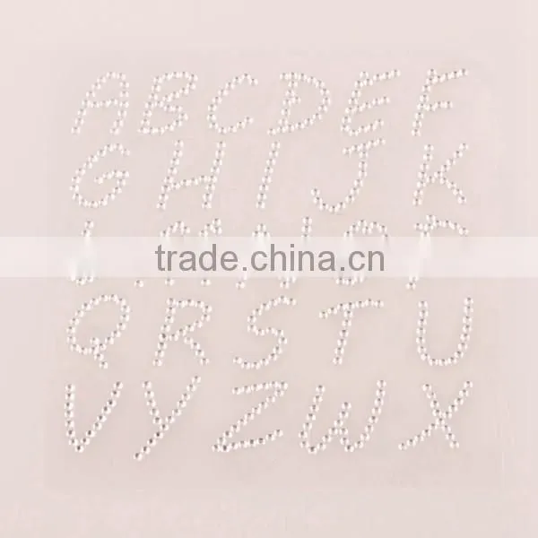 Custom high quality bling letter rhinestone sticker sheets 3d acrylic self-adhesive sticker glitter letter diamond sticker