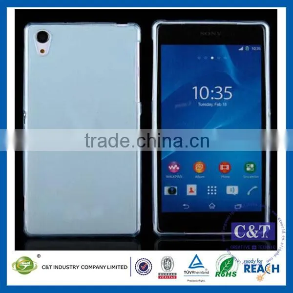 C&T Ultra Slim 0.3mm Case / Extremely Thin Transparent TPU Back Cover For Sony Xperia Z1