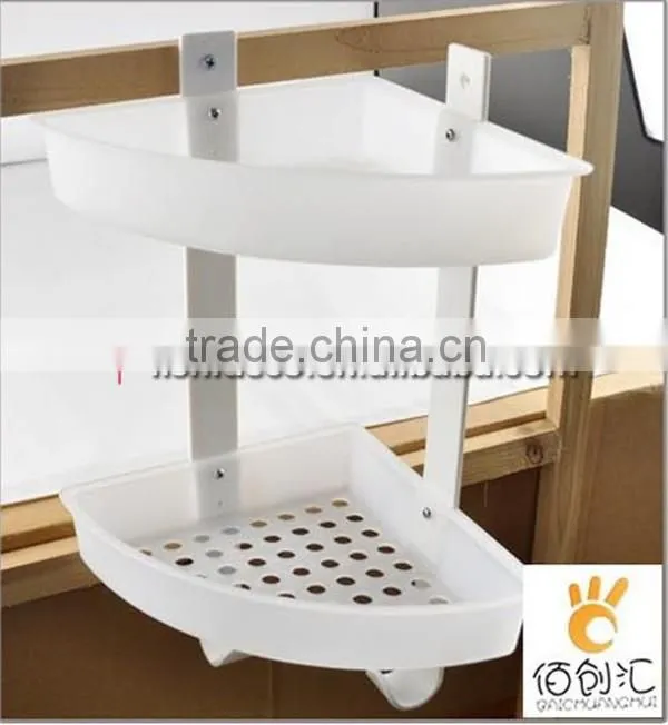 Two-double Triangle Style Multipurpose Plastic Shelves Plastic Storage Shelves