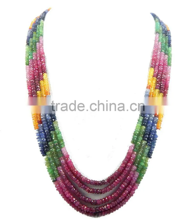 Natural shaded Faceted Sapphire beads