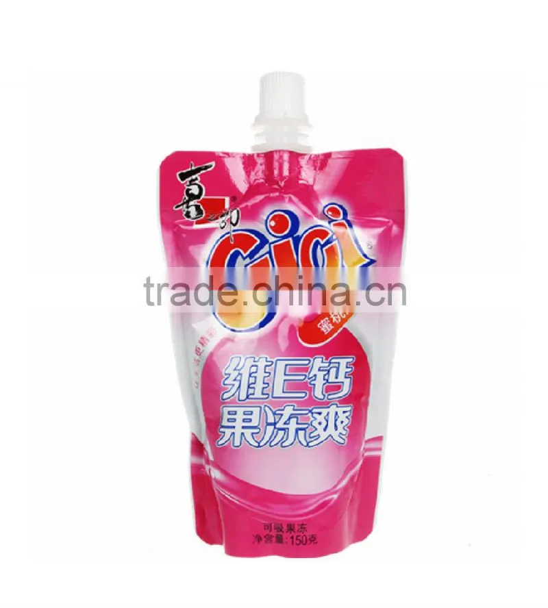 clear spouted pouch