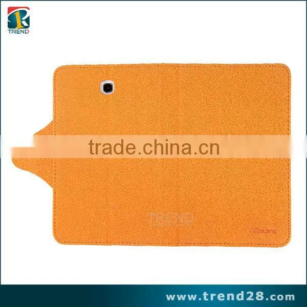 Lower price mini MOQ leather case for tab 3