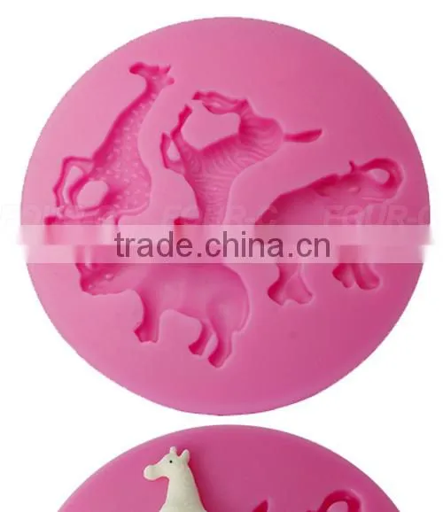 Jungle Animals silicone gumpaste mold,shape fondant mold