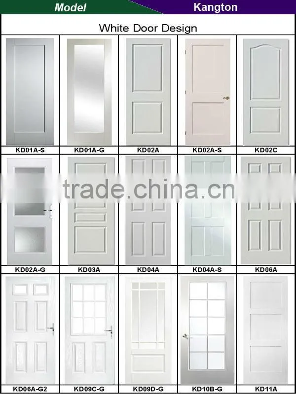white interior wooden door