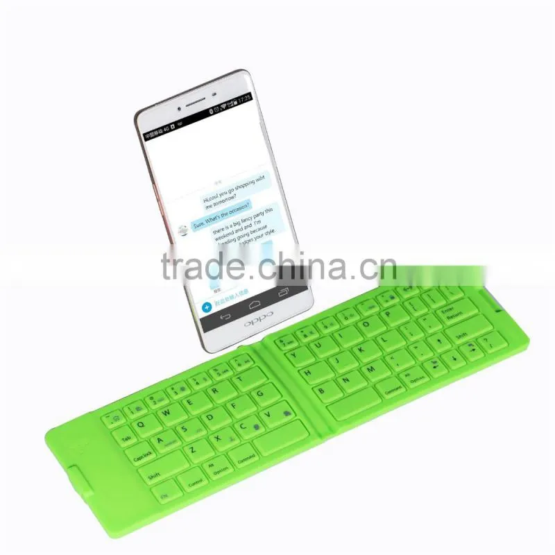 Waterproof Wireless Foldable Silicone Keyboard Pocket Bluetooth Keyboard for iPhone,/Samsung/iPad