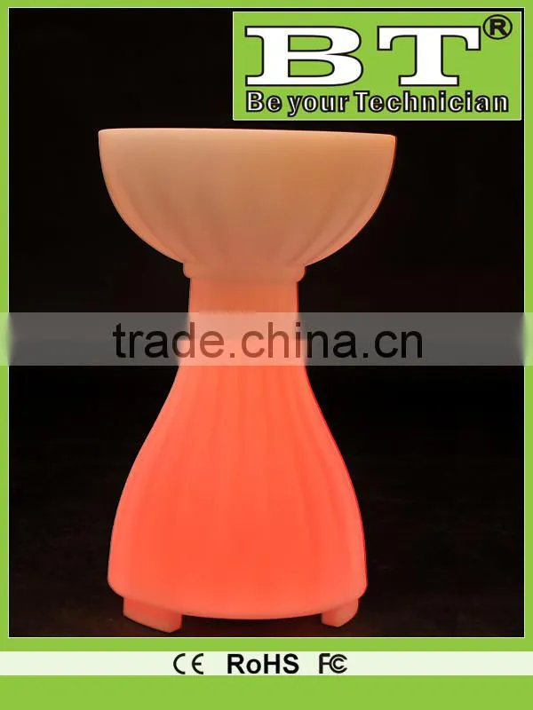 remote control led flower pots use in home and garden,plastic vase,
