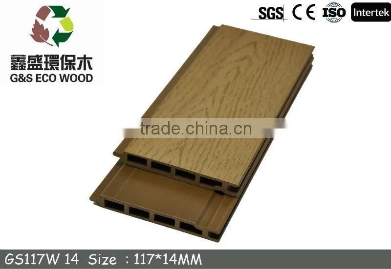 newteck G&S 2015 New Design ! Water resistant wood plastic composite wpc wall panel/wpc wall cladding