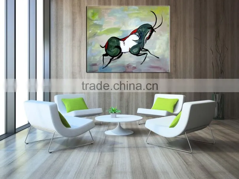 Impressionist Art Running Horses Painting