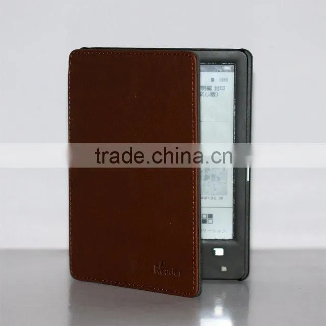 For Sony PRS-T3 PRS-T3S Ebook Reader DA Red PU Leather Hard Cover Case