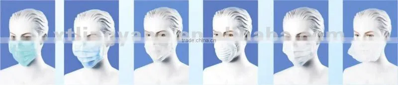 3 Ply Nonwoven Disposable Soft Surgeon's Face Masks