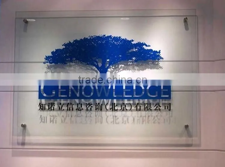 customized high clear luxury acrylic sign for hotel