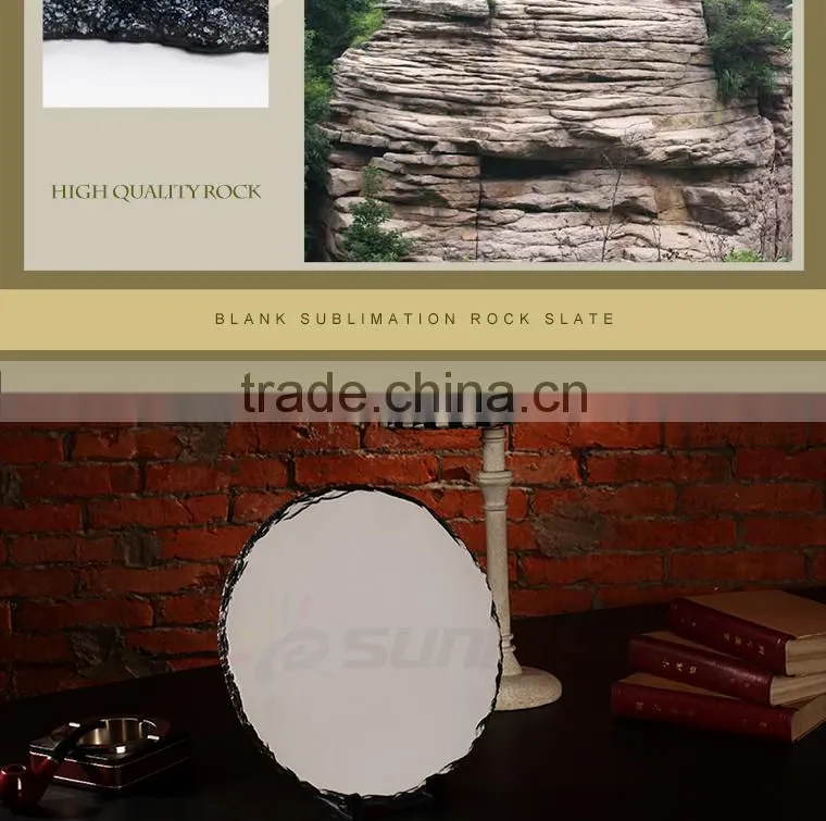 Christmas gift 30*30cm blank sublimation rock photo slate(SH-36)