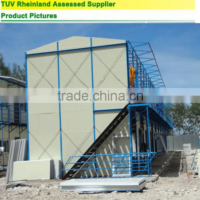 low cost quick to built steel prefabricated house design floor plan