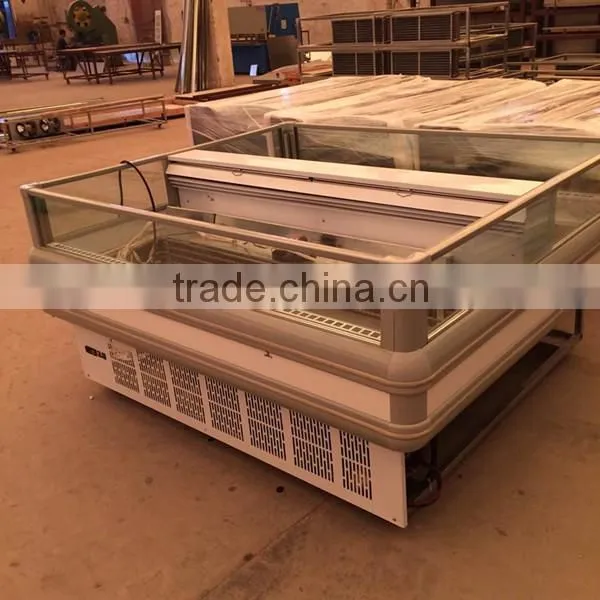 2.5m commercial used supermarket refrigerated fruit vegetable display