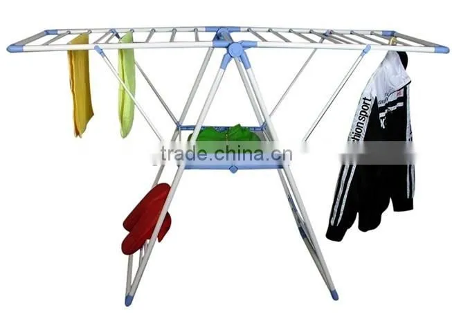Metal Clothes Drying Rack with Foldable Design
