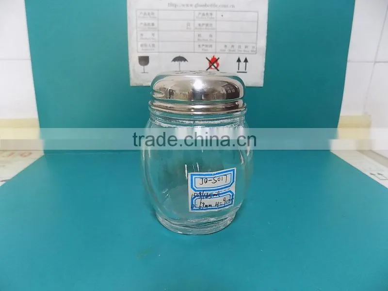 Fancy 45ml glass spice jar