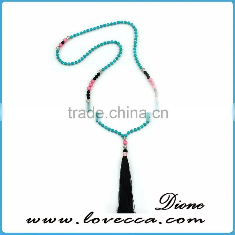 100pcs MOQ Beautiful stone jewelry for young girl natural gemstones necklaces