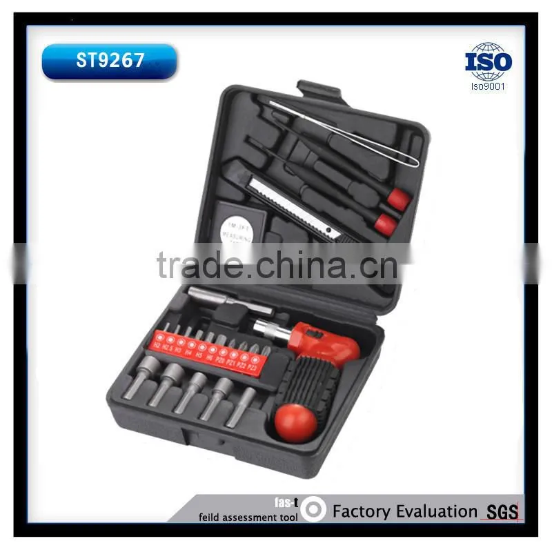24pcs bit set with knife and screwdriver inside