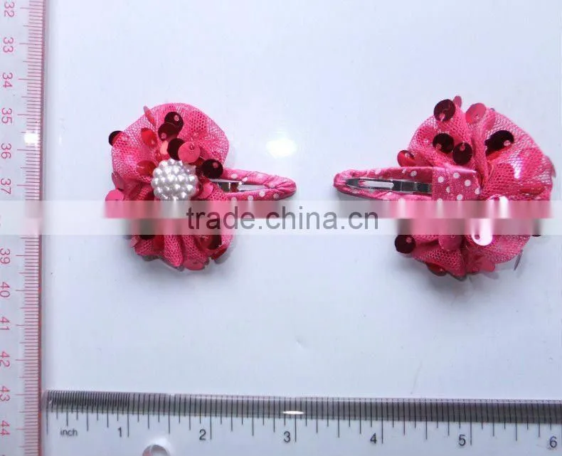 fashion sequin net bow hairgrips