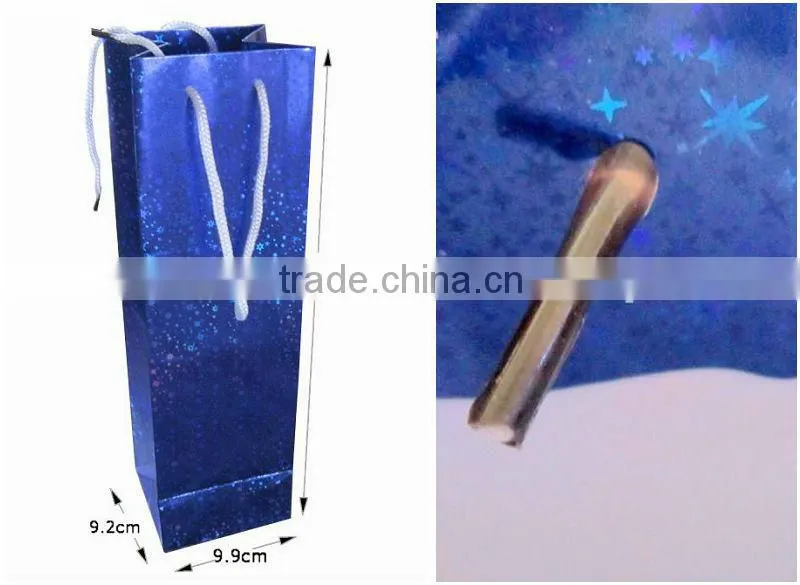 Wine packaging bag laser paper bag manufacture in Guangzhou